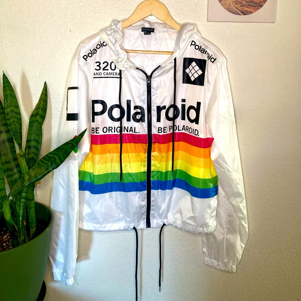 Forever 21 Polaroid Windbreaker Jacket